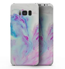 image-Marbleized Soft Blue V32 - Samsung Galaxy S8 Full-Body Skin Kit