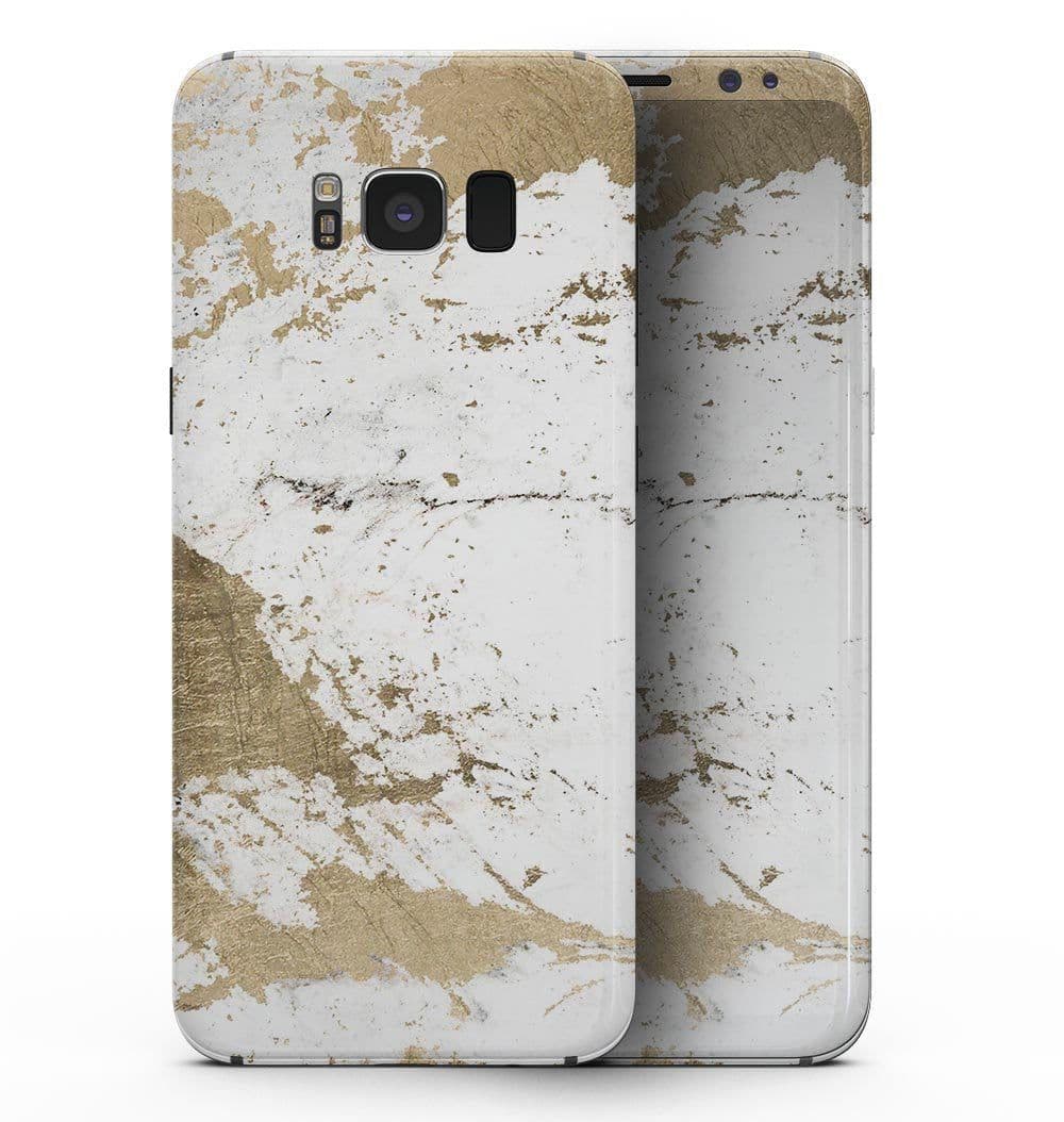 image-Gold Foiled Marble v1 - Samsung Galaxy S8 Full-Body Skin Kit