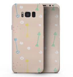 image-Colorful Cartoon Arrows Over Coral - Samsung Galaxy S8 Full-Body Skin