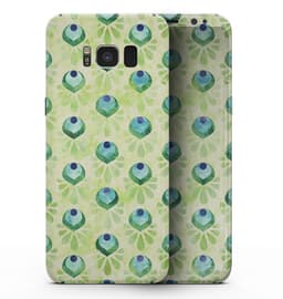 image-Green Watercolor Peacock Feathers - Samsung Galaxy S8 Full-Body Skin