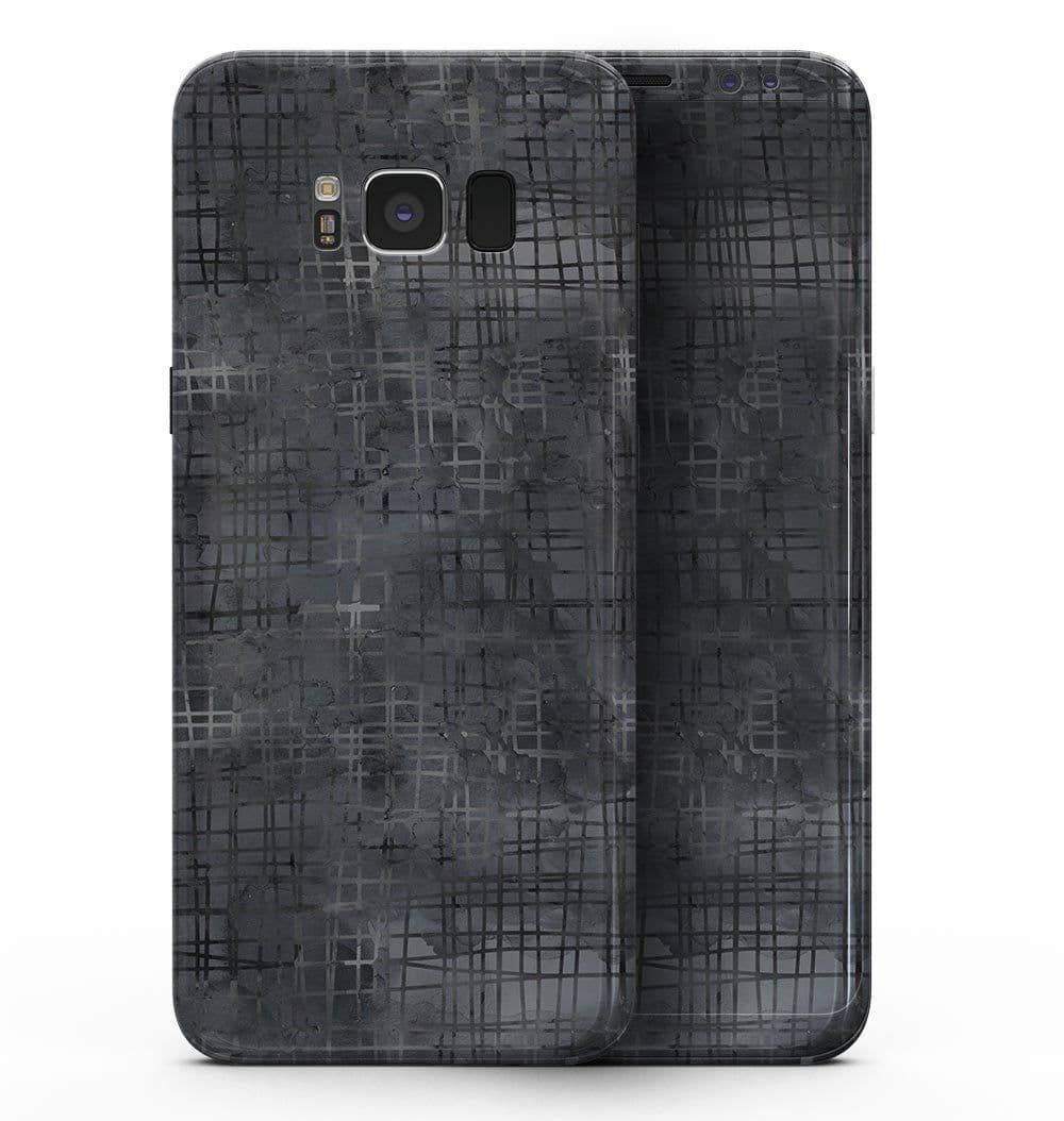 image-Black Watercolor Cross Hatch - Samsung Galaxy S8 Full-Body Skin Kit