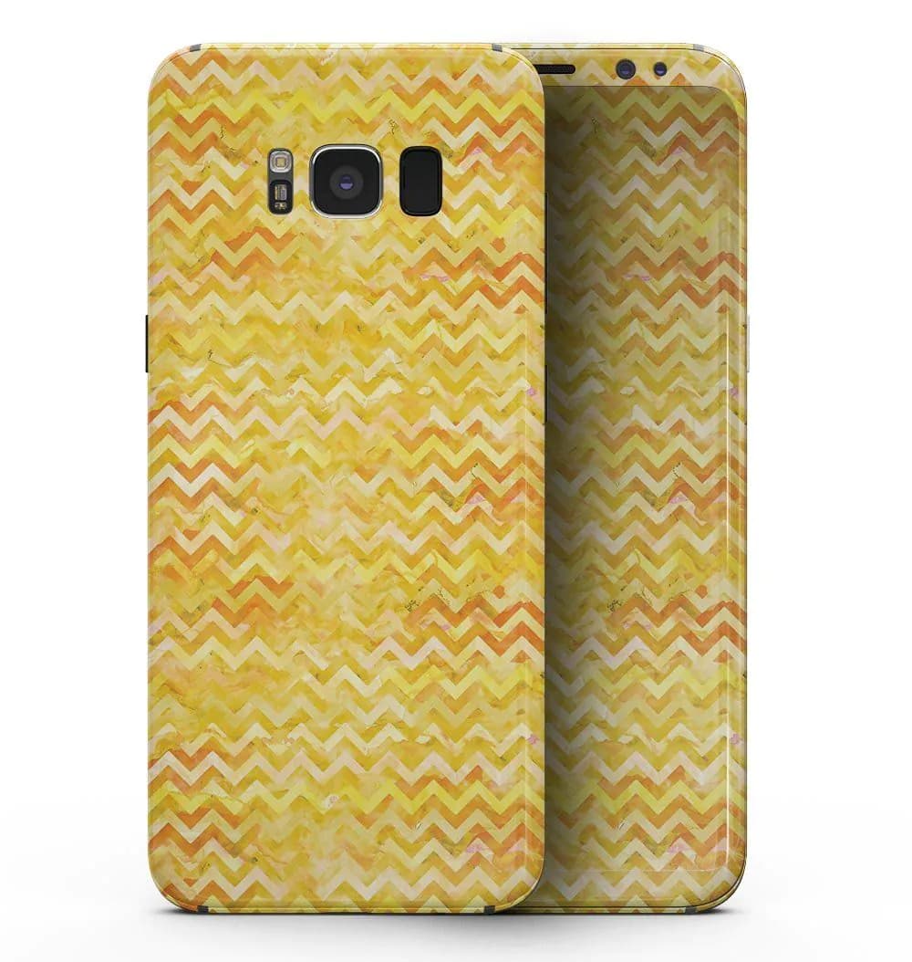 image-Yellow Multi Watercolor Chevron - Samsung Galaxy S8 Full-Body Skin Kit