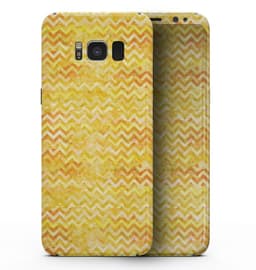 image-Yellow Multi Watercolor Chevron - Samsung Galaxy S8 Full-Body Skin Kit