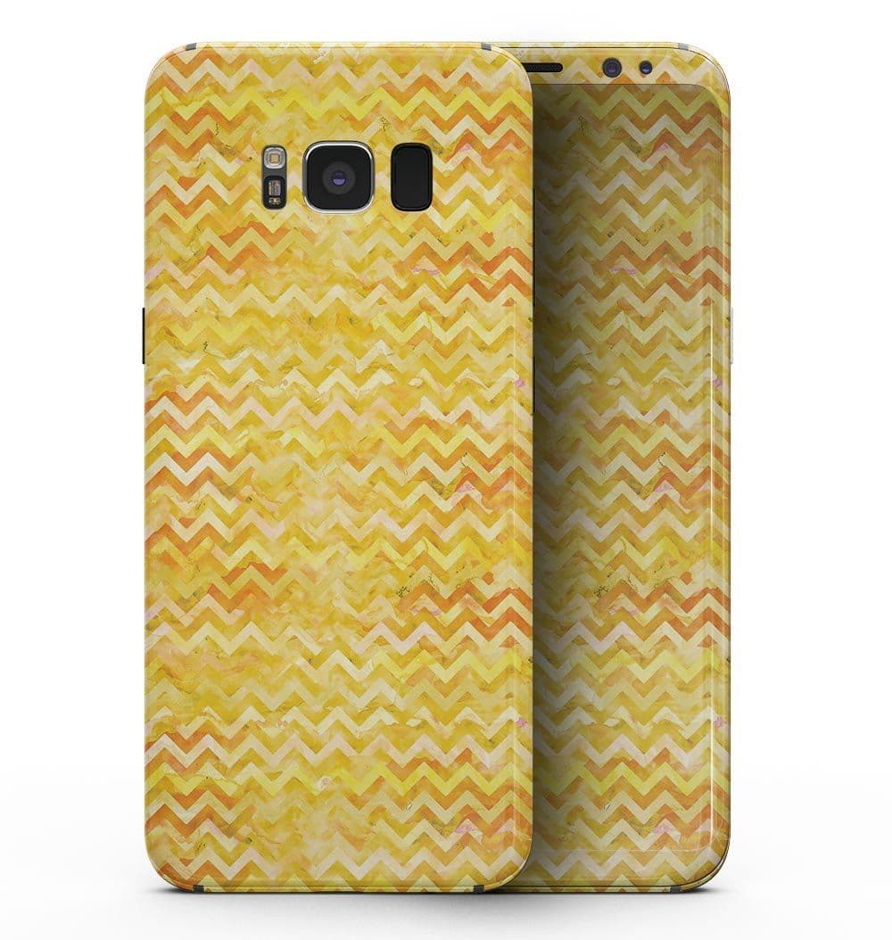 image-Yellow Multi Watercolor Chevron - Samsung Galaxy S8 Full-Body Skin Kit