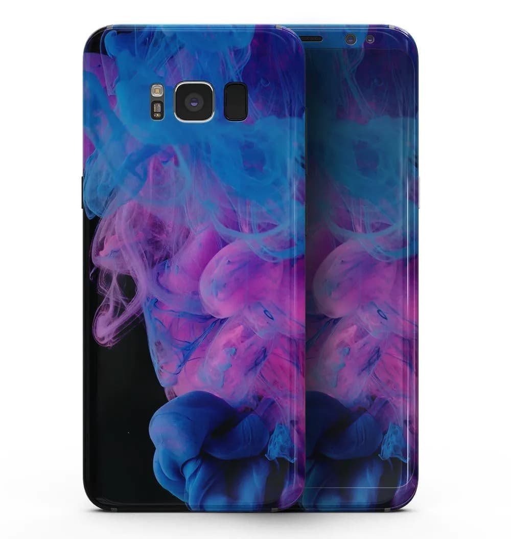 image-Glowing Pink and Blue CloudSwirl - Samsung Galaxy S8 Full-Body Skin