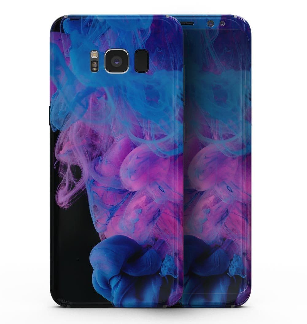 image-Glowing Pink and Blue CloudSwirl - Samsung Galaxy S8 Full-Body Skin