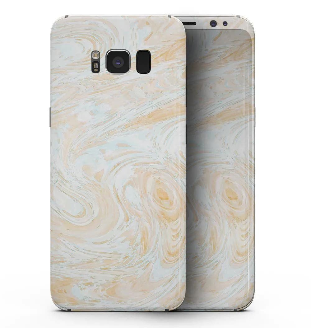 image-Gold Slate Marble Surface V18 - Samsung Galaxy S8 Full-Body Skin Kit