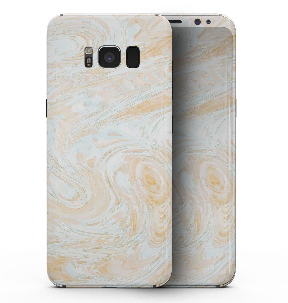 image-Gold Slate Marble Surface V18 - Samsung Galaxy S8 Full-Body Skin Kit