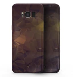 image-Brown and Gold Geometric Triangles - Samsung Galaxy S8 Full-Body Skin