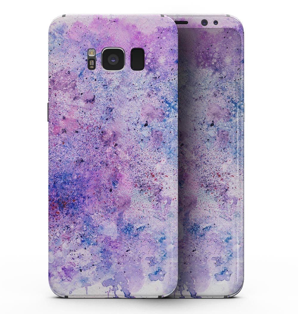 image-Blotted Pink and Purple Texture - Samsung Galaxy S8 Full-Body Skin Kit