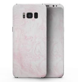image-Light Pink v3 Textured Marble - Samsung Galaxy S8 Full-Body Skin Kit