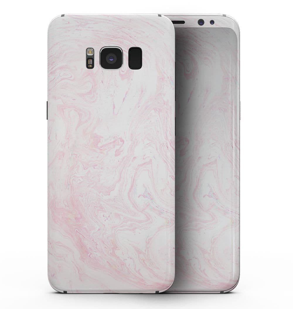 image-Light Pink v3 Textured Marble - Samsung Galaxy S8 Full-Body Skin Kit