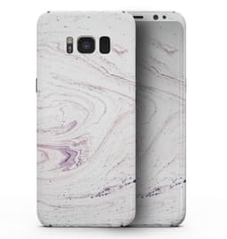 image-Light Purple Textured Marble - Samsung Galaxy S8 Full-Body Skin Kit