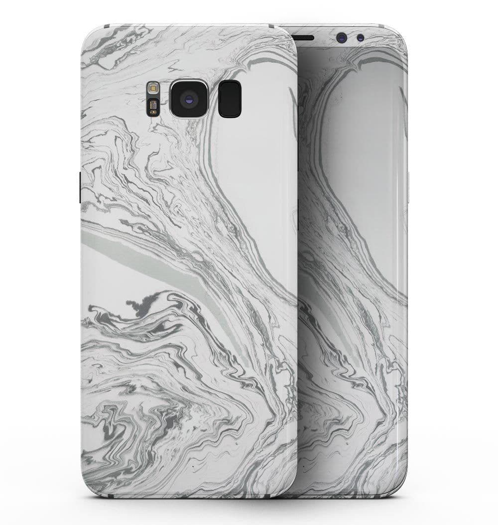 image-Gray 50 Textured Marble - Samsung Galaxy S8 Full-Body Skin Kit