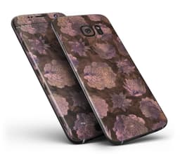 image-Brown Floral Succulents - Full Body Skin-Kit for the Samsung Galaxy S7