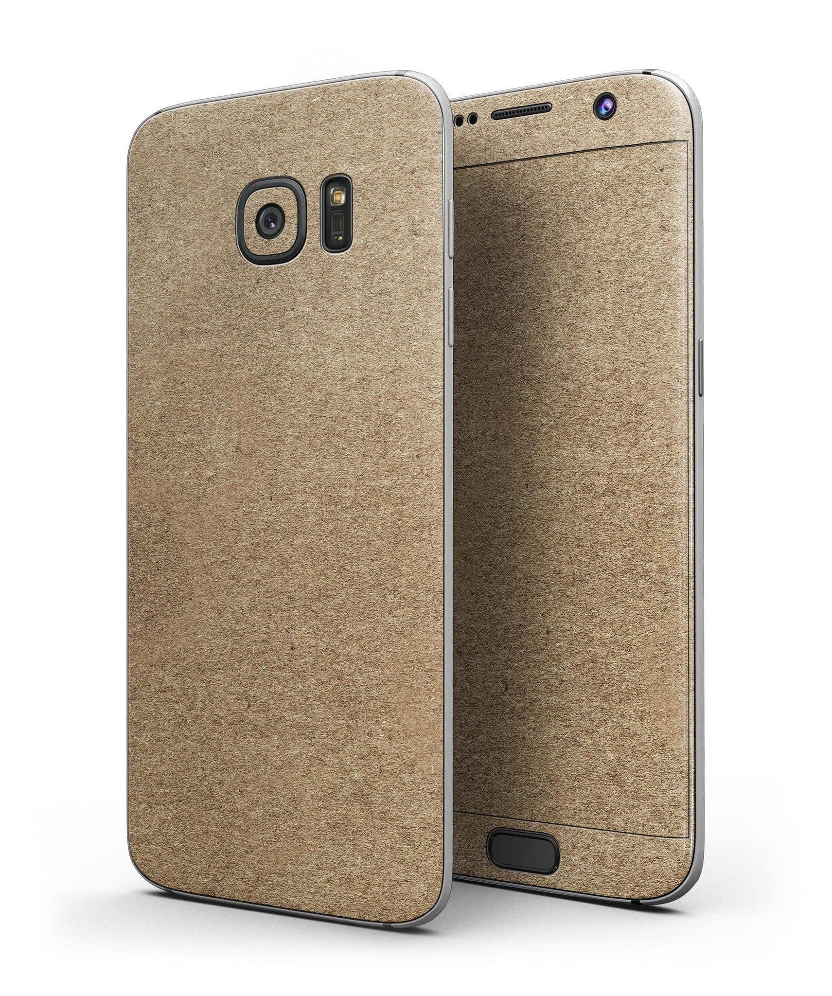 image-Brown Cork Surface - Full Body Skin-Kit for the Samsung Galaxy S7 or