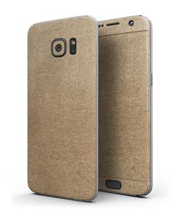 image-Brown Cork Surface - Full Body Skin-Kit for the Samsung Galaxy S7 or
