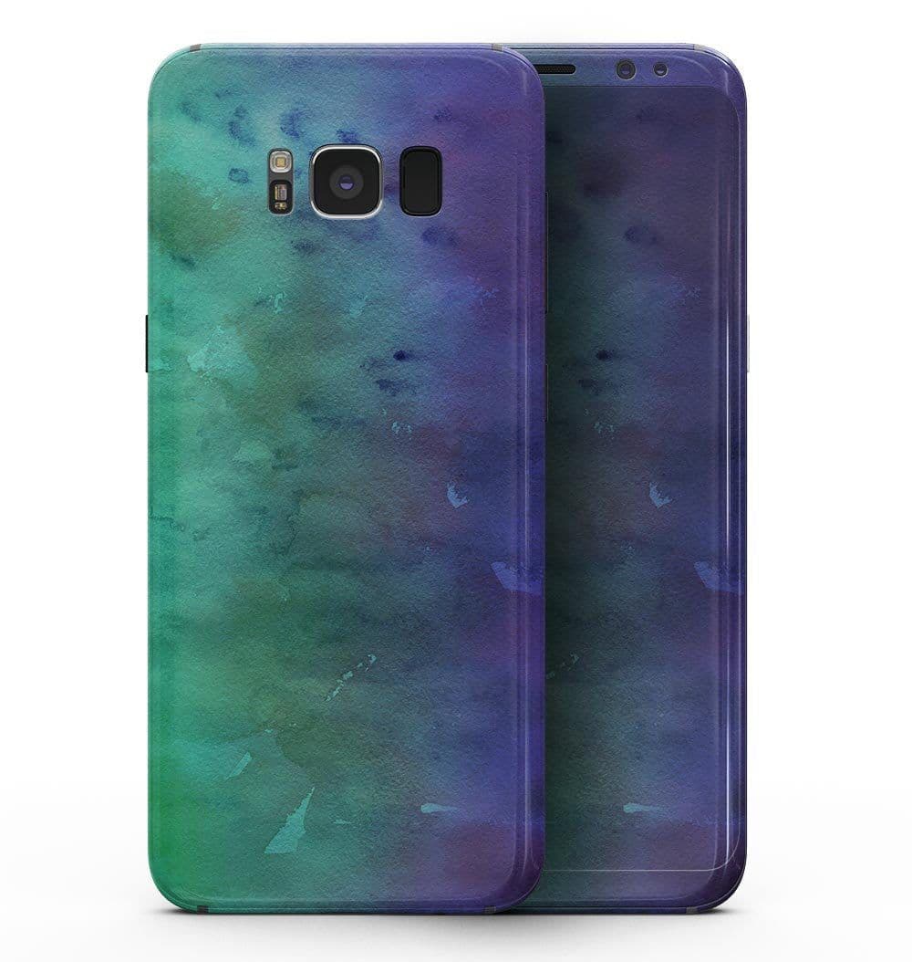 image-Blotted Green 97 Absorbed Watercolor Texture - Samsung Galaxy S8