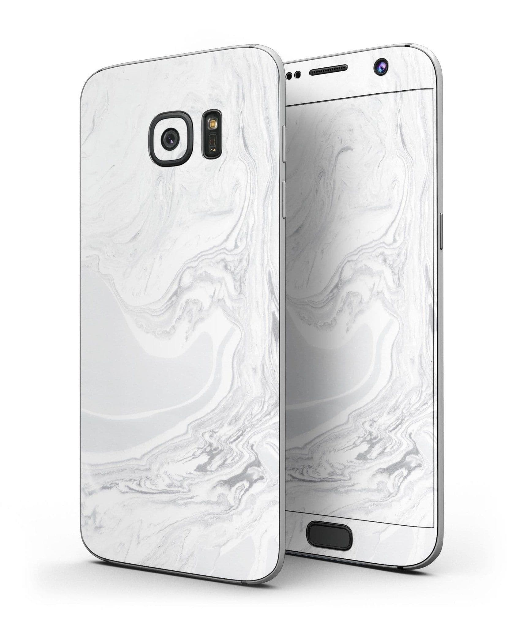 image-Gray 11 Textured Marble - Full Body Skin-Kit for the Samsung Galaxy S7