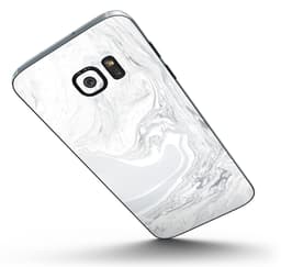 image-Gray 11 Textured Marble - Full Body Skin-Kit for the Samsung Galaxy S7