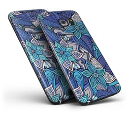image-Floral Blues - Full Body Skin-Kit for the Samsung Galaxy S7 or S7 Edge