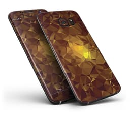 image-Orange Geometric V16 - Full Body Skin-Kit for the Samsung Galaxy S7 or