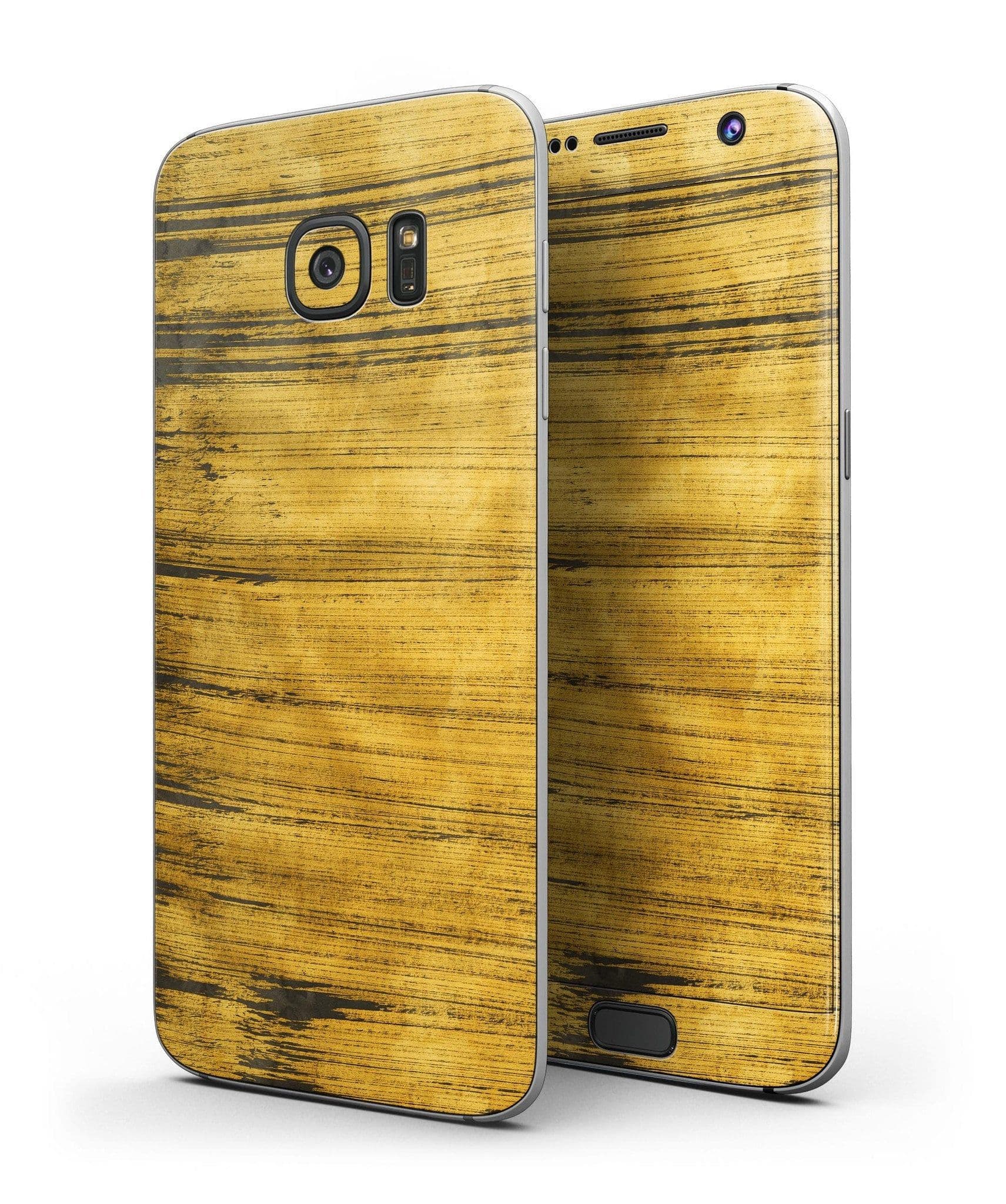 image-Golden Wheat Lines - Full Body Skin-Kit for the Samsung Galaxy S7 or