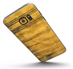 image-Golden Wheat Lines - Full Body Skin-Kit for the Samsung Galaxy S7 or