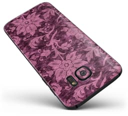 image-Burgundy Floral Velvet v2 - Full Body Skin-Kit for the Samsung Galaxy