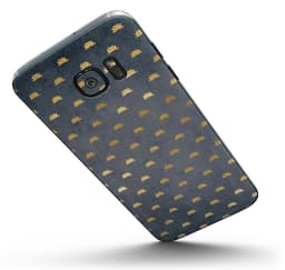 image-Navy Gold Foil v12 - Full Body Skin-Kit for the Samsung Galaxy S7 or