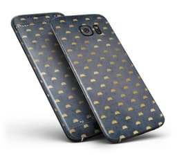 image-Navy Gold Foil v12 - Full Body Skin-Kit for the Samsung Galaxy S7 or