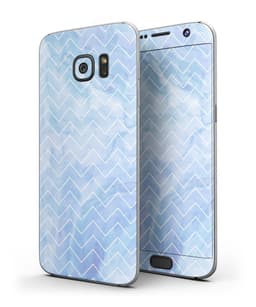 image-Blue Watercolor Dots over White - Full Body Skin-Kit for the Samsung