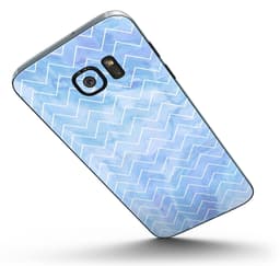 image-Blue Watercolor Dots over White - Full Body Skin-Kit for the Samsung