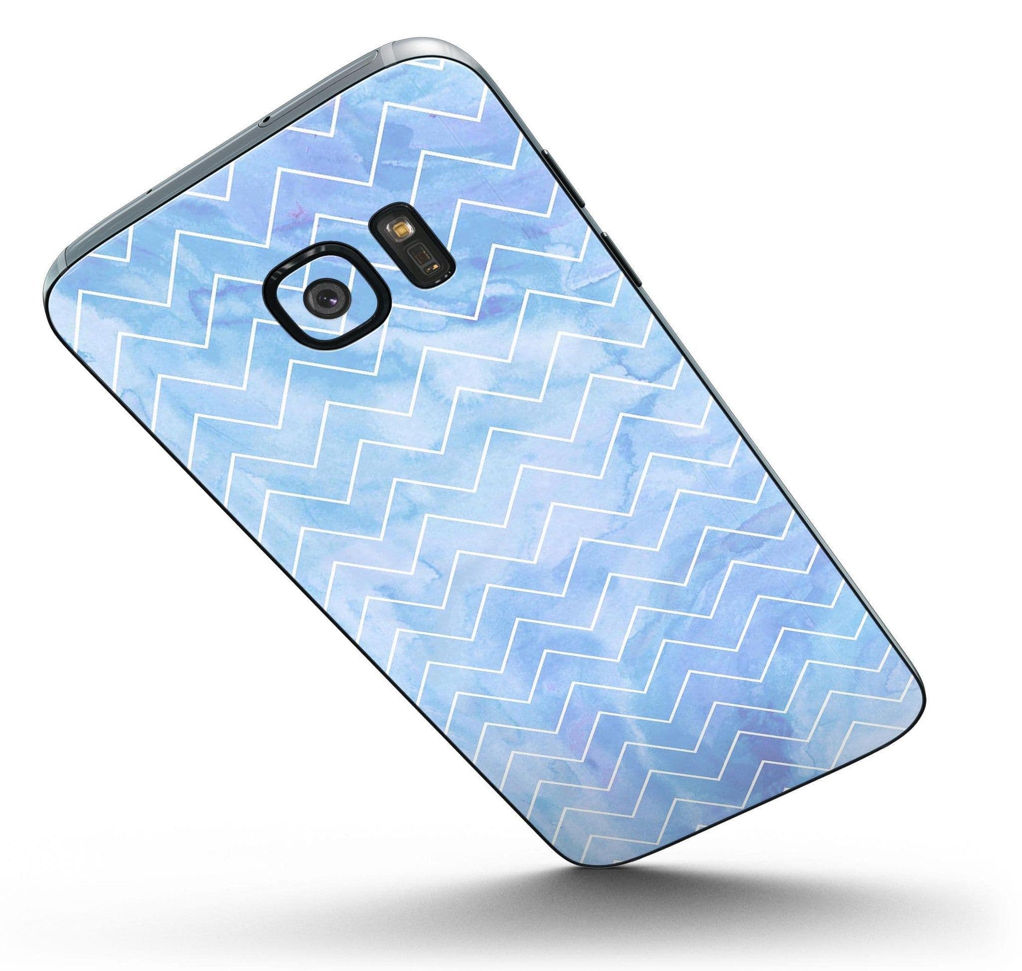 image-Blue Watercolor Dots over White - Full Body Skin-Kit for the Samsung