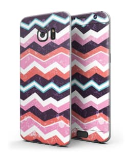 image-Jagged Colorful Chevron - Full Body Skin-Kit for the Samsung Galaxy S7