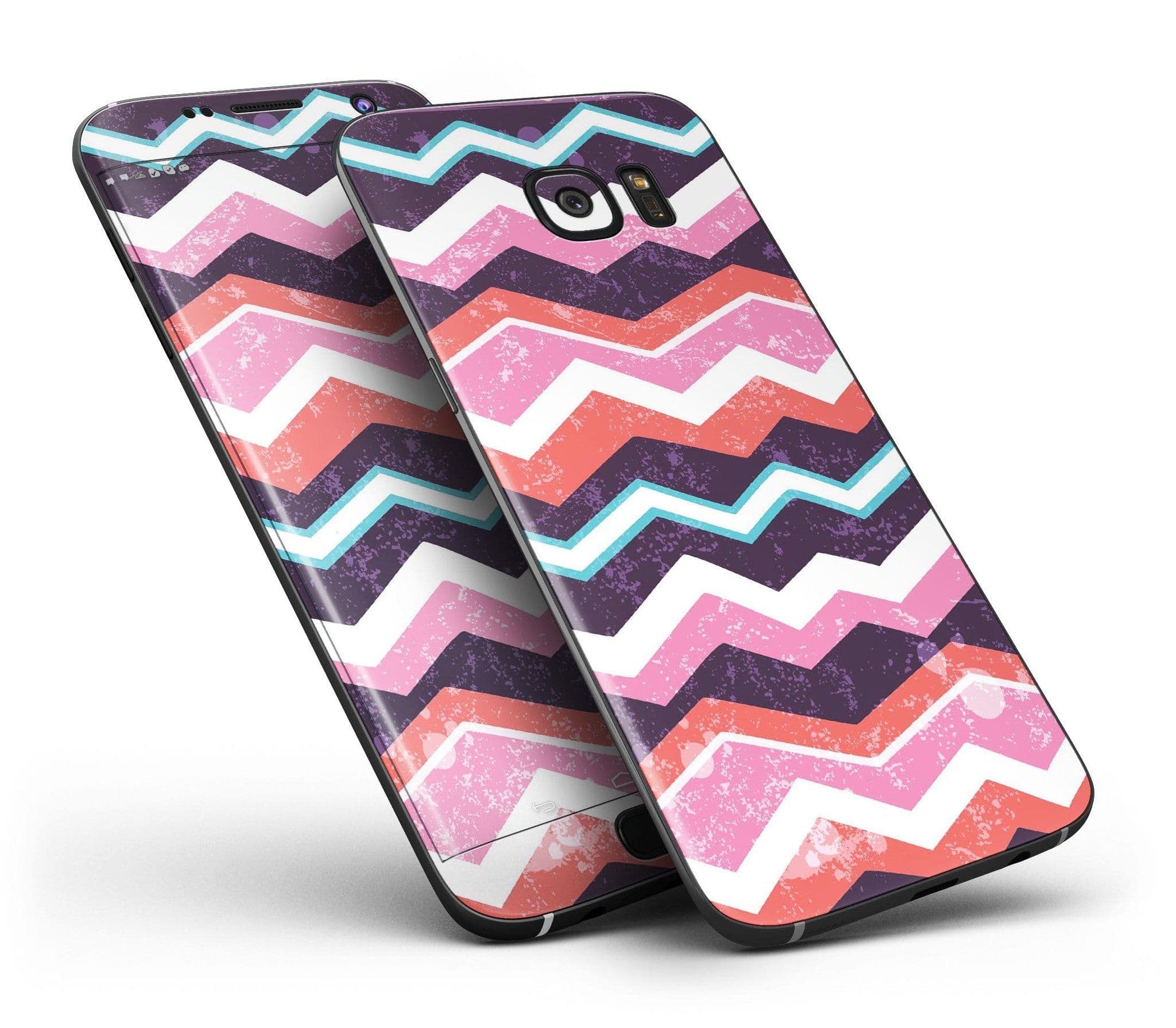 image-Jagged Colorful Chevron - Full Body Skin-Kit for the Samsung Galaxy S7