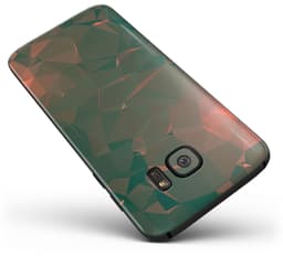 image-Green Geometric V10 - Full Body Skin-Kit for the Samsung Galaxy S7 or