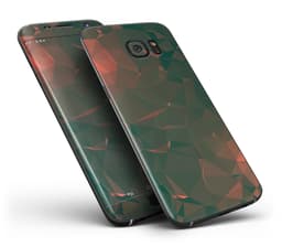 image-Green Geometric V10 - Full Body Skin-Kit for the Samsung Galaxy S7 or