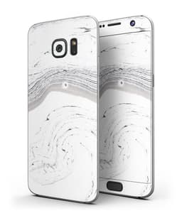 image-Gray 47 Textured Marble - Full Body Skin-Kit for the Samsung Galaxy S7