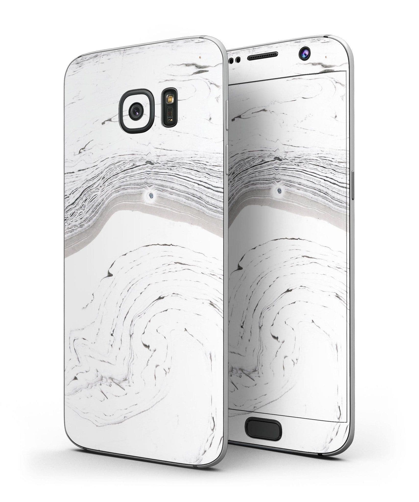 image-Gray 47 Textured Marble - Full Body Skin-Kit for the Samsung Galaxy S7