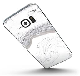 image-Gray 47 Textured Marble - Full Body Skin-Kit for the Samsung Galaxy S7