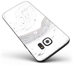 image-Gray 47 Textured Marble - Full Body Skin-Kit for the Samsung Galaxy S7