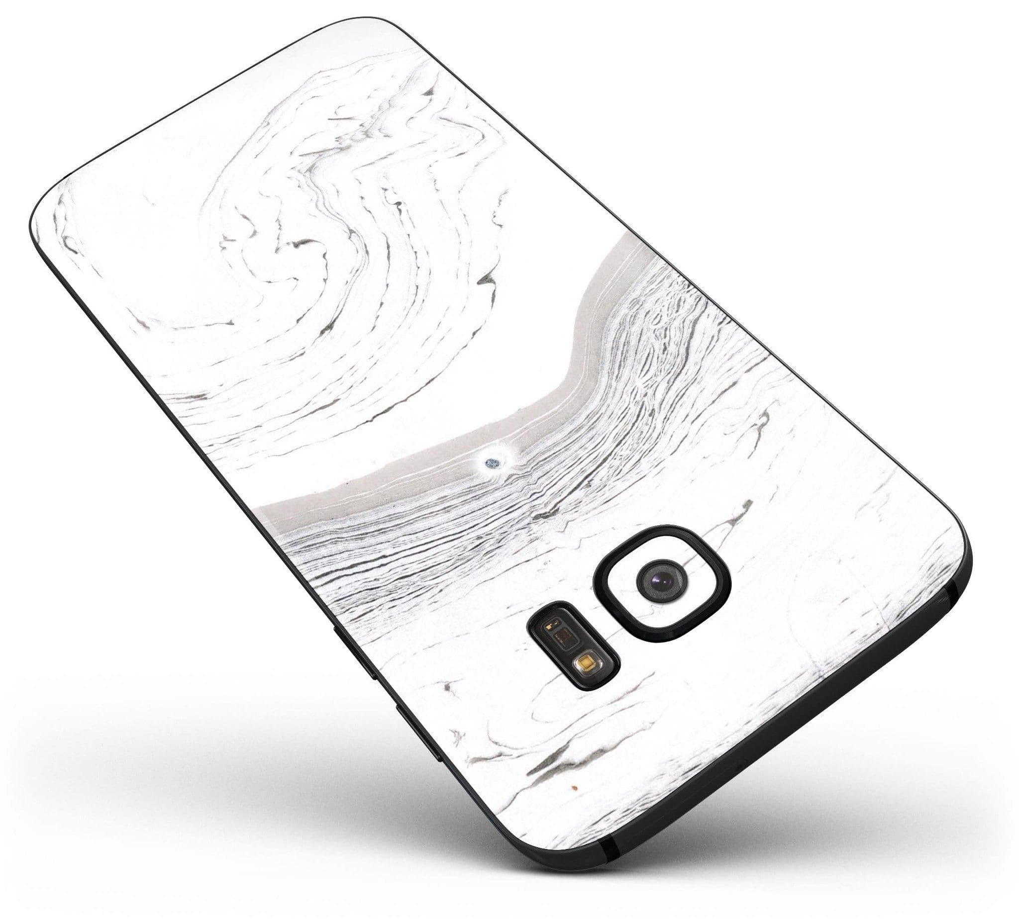 image-Gray 47 Textured Marble - Full Body Skin-Kit for the Samsung Galaxy S7