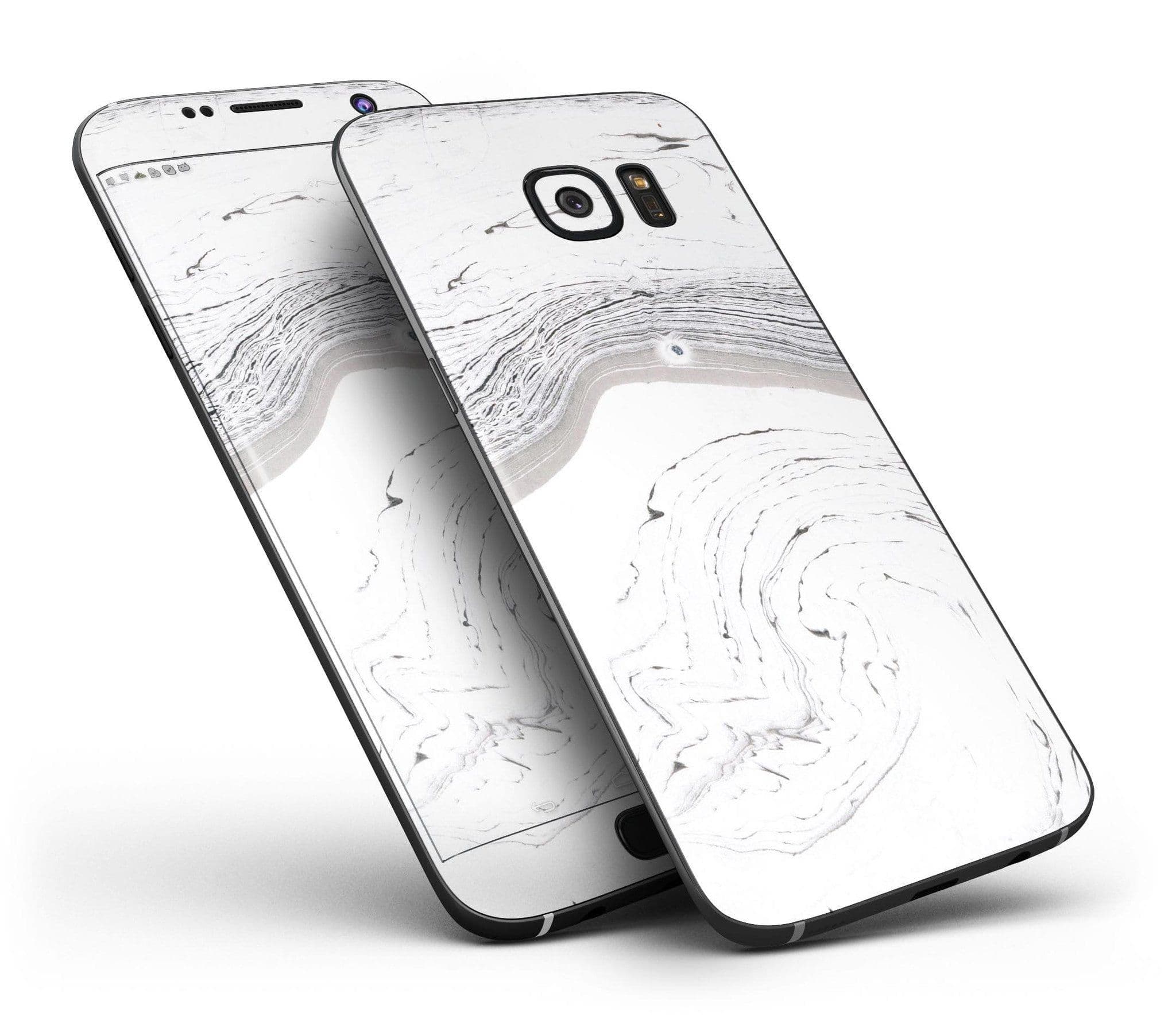 image-Gray 47 Textured Marble - Full Body Skin-Kit for the Samsung Galaxy S7