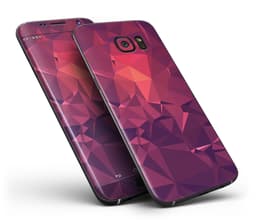 image-Dark Pink Geometric V19 - Full Body Skin-Kit for the Samsung Galaxy S7