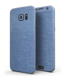 image-Cobalt Scratched Fabric Surface - Full Body Skin-Kit for the Samsung