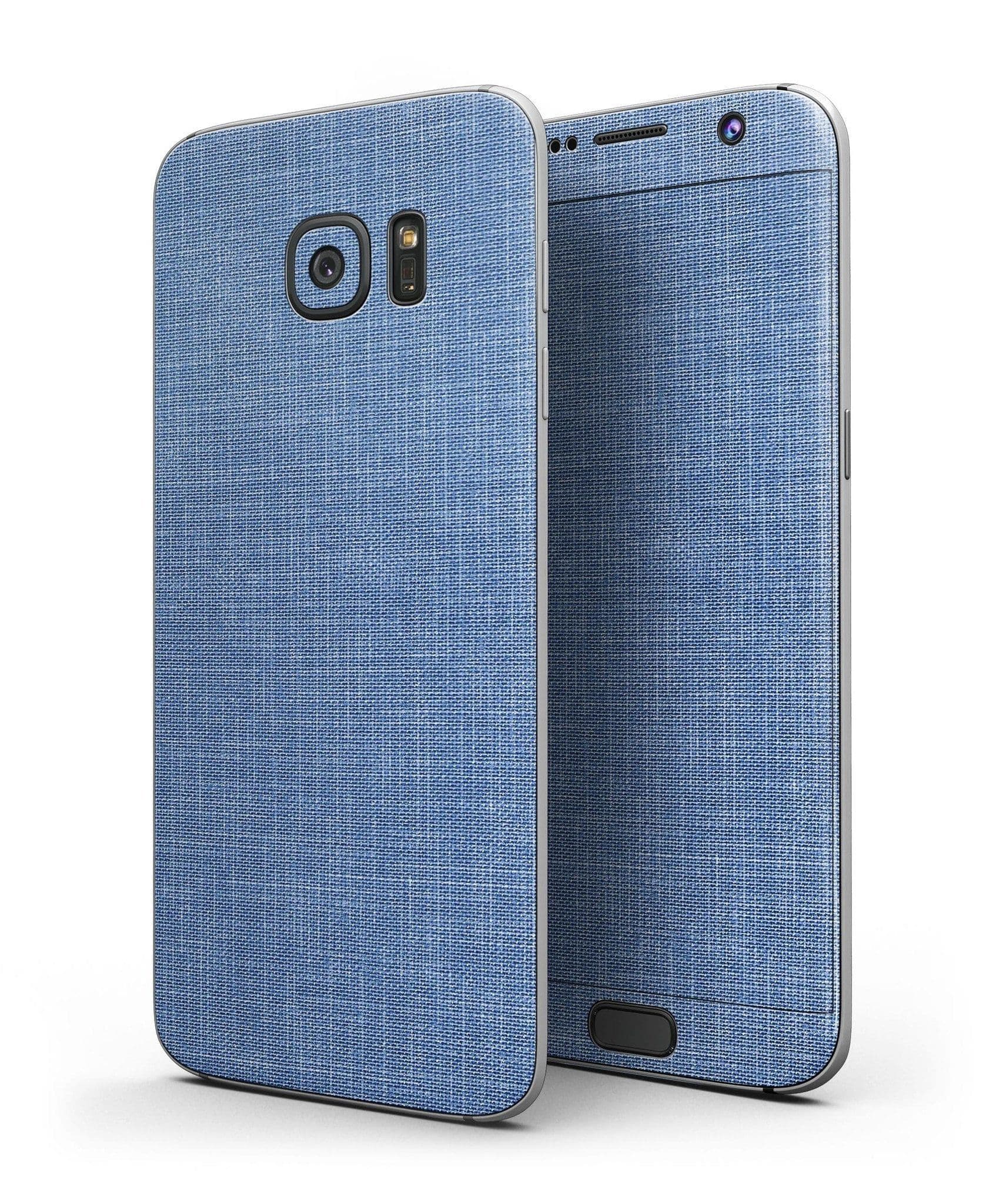 image-Cobalt Scratched Fabric Surface - Full Body Skin-Kit for the Samsung
