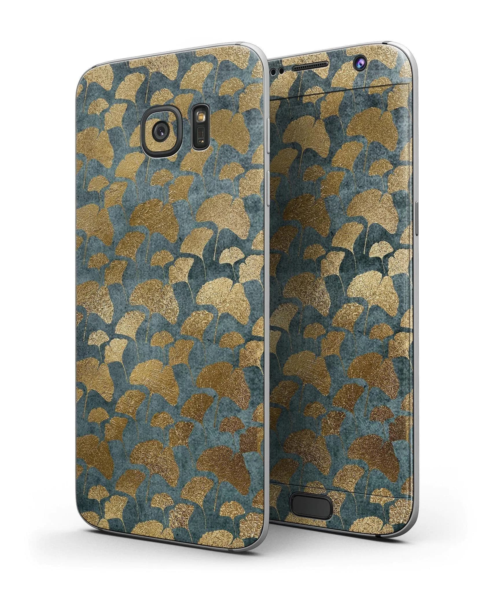 image-Navy Gold Foil v11 - Full Body Skin-Kit for the Samsung Galaxy S7 or