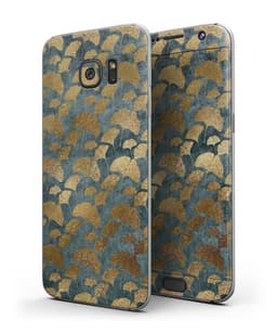 image-Navy Gold Foil v11 - Full Body Skin-Kit for the Samsung Galaxy S7 or
