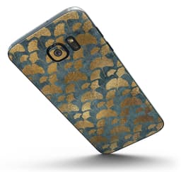 image-Navy Gold Foil v11 - Full Body Skin-Kit for the Samsung Galaxy S7 or